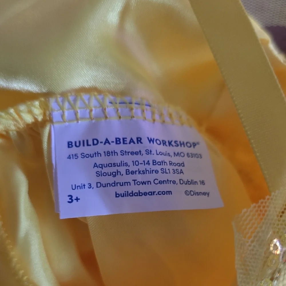 Build-A-Bear Yellow Sequin Dress - Picture 2 of 3